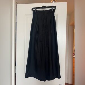 Zimmermann NWT Black Ninety-Six Tuck Crop Pant Brand Size 0/US Size 2/4